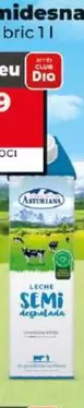 Oferta de Asturiana - Leche Semidesnatada por 1,09€ en Dia