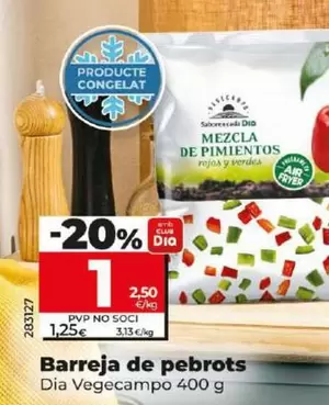 Oferta de Dia Vegecampo - Mezcla De Pimientos por 1€ en Dia