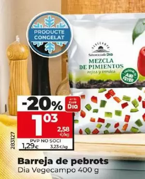 Oferta de Dia Vegecampo - Mezcla De Pimientos por 1,03€ en Dia