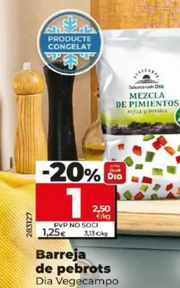 Oferta de Dia Vegecampo - Mezcla De Pimientos por 1€ en Dia