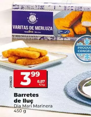 Oferta de Dia Mari Marinera - Varitas De Merluza por 3,99€ en Dia