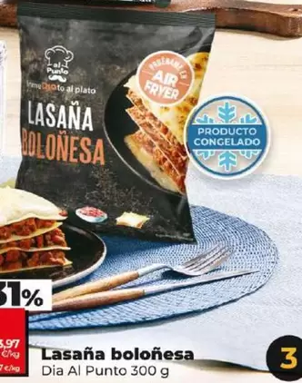 Oferta de Dia Al Punto - Lasana Bolonesa por 1,19€ en Dia