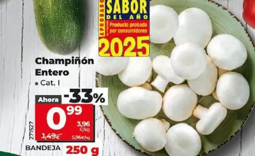 Oferta de Champiñon Entero por 0,99€ en Dia