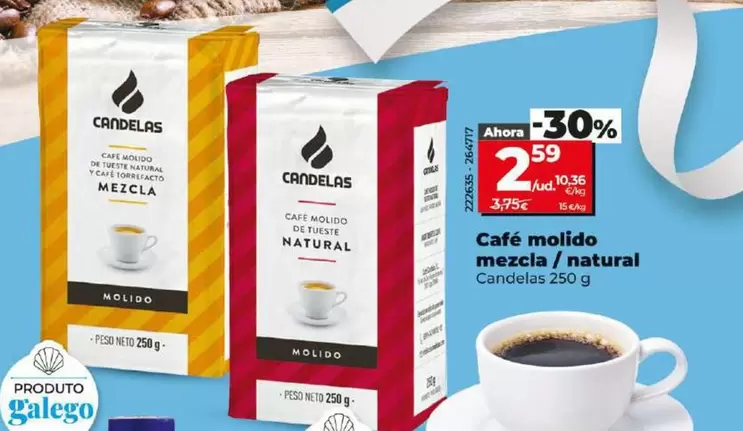 Oferta de Candelas - Cafe Molido Mezcla/Natural por 2,59€ en Dia