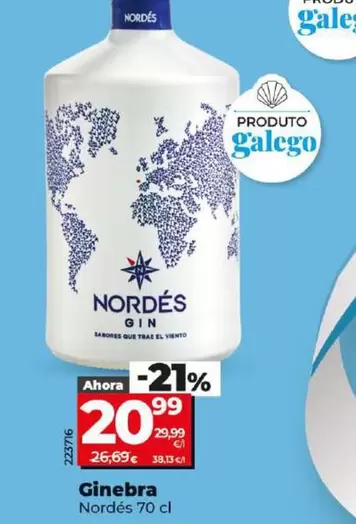 Oferta de Nordes - Ginebra por 20,99€ en Dia