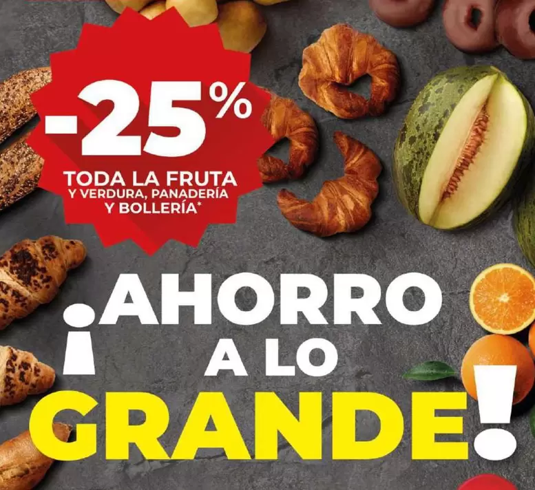 Oferta de Toda La Fruta Y Verdura, Panaderia Y Bolleria en Dia