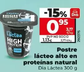 Oferta de Dia Lactea - Postre Lácteo Alto En Proteinas Natural por 0,95€ en Dia