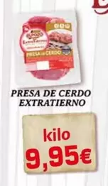 Oferta de Presa De Cerdo Extratierno por 9,95€ en Supermercados Piedra