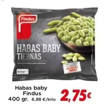 Oferta de Findus - Habas Baby por 2,75€ en Supermercados Piedra