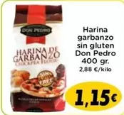 Oferta de Don Pedro - Harina Garbanzo Sin Gluten por 1,15€ en Supermercados Piedra