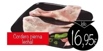 Oferta de Cordero Pierna Lechal por 16,95€ en Supermercados Piedra