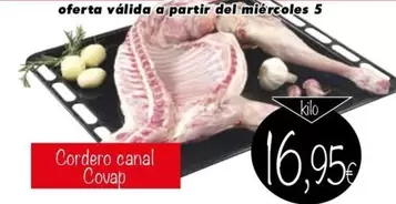 Oferta de Covap - Cordero Canal  por 16,95€ en Supermercados Piedra