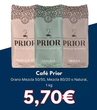 Oferta de Prior - Café por 5,7€ en Cash Unide