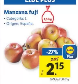 Oferta de Fuji - Manzana por 2,15€ en Lidl