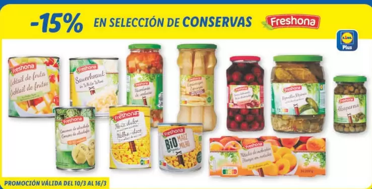 Oferta de Freshona - En Seleccion De Conservas en Lidl