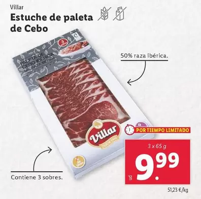 Oferta de Villar - Estuche De Paleta De Cebo por 9,99€ en Lidl