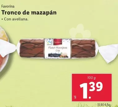 Oferta de Favorina - Tronco De Mazapán  por 1,39€ en Lidl