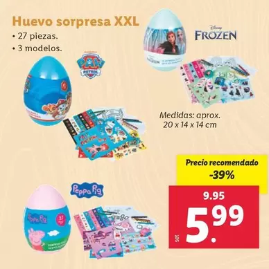 Oferta de Huevo Sorpresa XXL por 5,99€ en Lidl