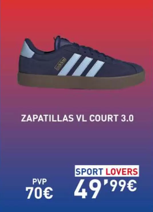 Oferta de Zapatillas Vl Court 3.0 por 49,99€ en Intersport