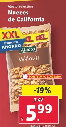 Oferta de Alesto Selection - Nueces De California por 5,99€ en Lidl