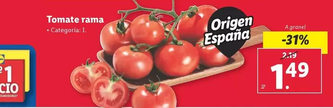 Oferta de Tomate Rama por 1,49€ en Lidl