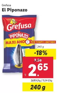 Oferta de Grefusa - El Piponazo por 2,65€ en Lidl