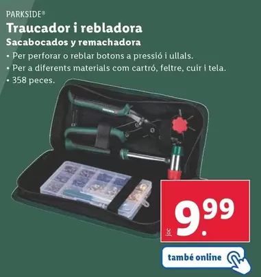 Oferta de Parkside - Sacabocados Y Remachadora por 9,99€ en Lidl