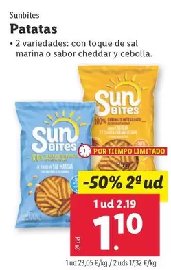 Oferta de Sunbites - Patatas por 1,1€ en Lidl