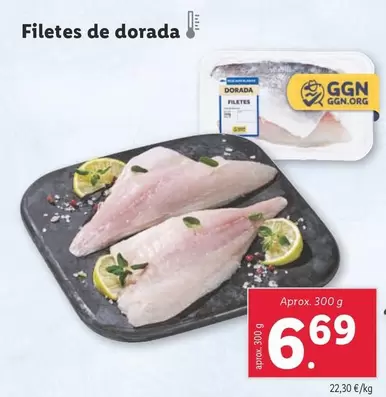 Oferta de Filetes De Dorada por 6,69€ en Lidl