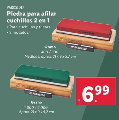 Oferta de Parkside -  Piedra Para Afilar Cuchillos 2 En 1 por 6,99€ en Lidl