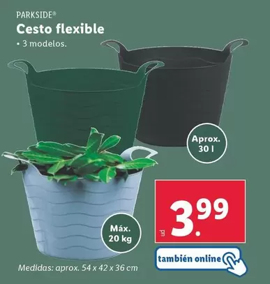 Oferta de Parkside - Cesto Flexible por 3,99€ en Lidl