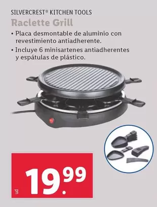 Oferta de Silvercrest Kitchen Tools - Raclette Grill  por 19,99€ en Lidl