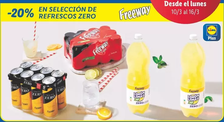 Oferta de Freeway - En Seleccion De Refrescos Zero en Lidl