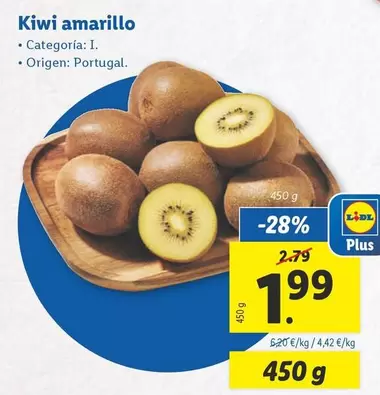 Oferta de Kiwi Amarillo  por 1,99€ en Lidl