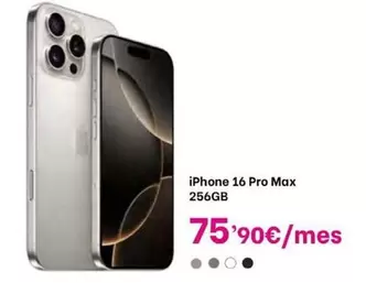 Oferta de Apple - Iphone 16 Pro Max 256GB en Phone House