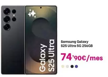 Oferta de Samsung - Galaxy S25 Ultra 5g 256gb por 74,9€ en Phone House