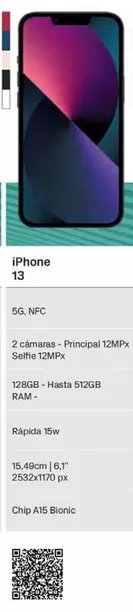 Oferta de Apple - Iphone 13 en Phone House