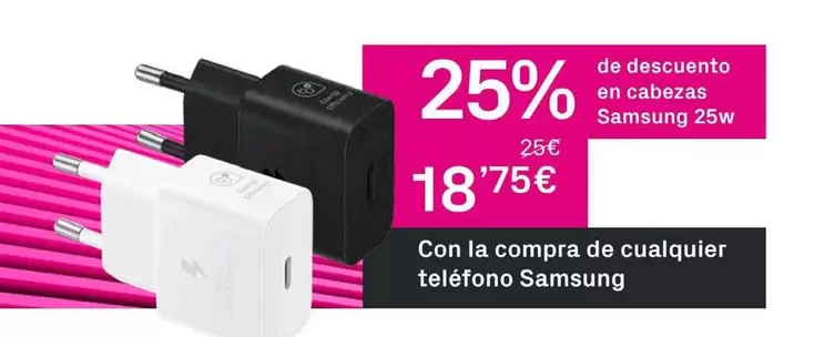 Oferta de Samsung - Con La Compra De Cualquier Telefono por 18,75€ en Phone House