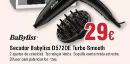 Oferta de Babyliss - Secador D572de Turbo Smooth por 29€ en Froiz