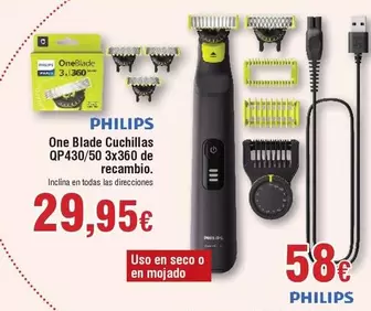 Oferta de One -  Blade Cuchillas QP4030/50 por 29,95€ en Froiz