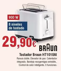 Oferta de Braun - Tostador HT1010AI por 29,9€ en Froiz