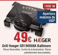 Oferta de Haeger - Grill Gr190008a por 49€ en Froiz