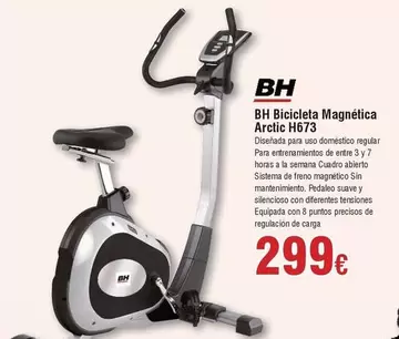 Oferta de BH - Bicicleta Magnetica Arctic H673 por 299€ en Froiz