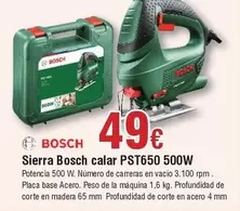 Oferta de Bosch - Sierra  Pst650 500w por 49€ en Froiz