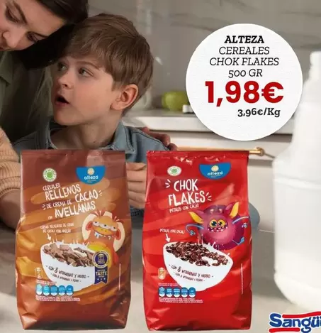 Oferta de Alteza - Cereales Chok Flakes por 1,98€ en Sangüi