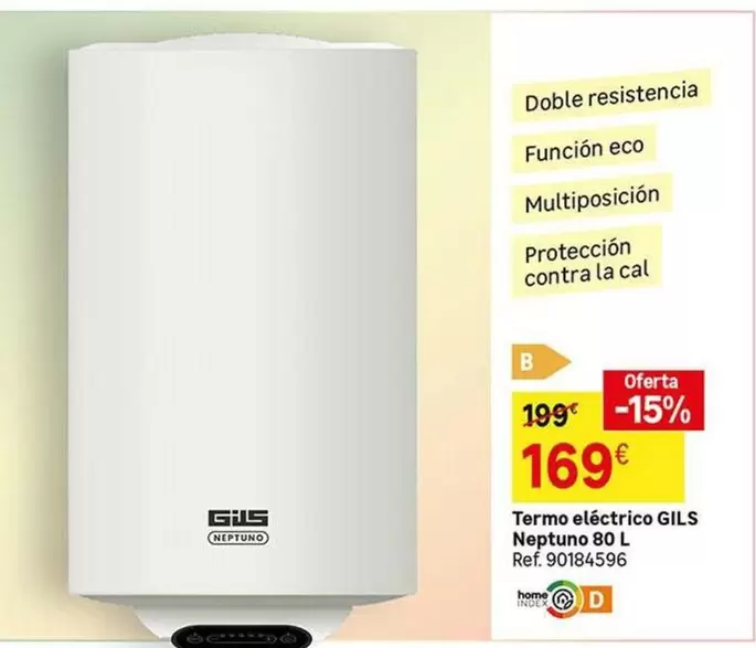 Oferta de Eco - Termo Electrico Neptuano por 169€ en Leroy Merlin