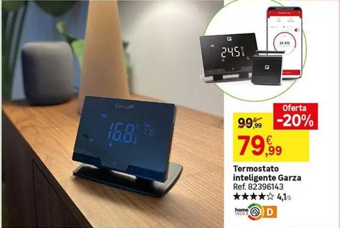 Oferta de Garza - Termostato Inteligente por 79,99€ en Leroy Merlin