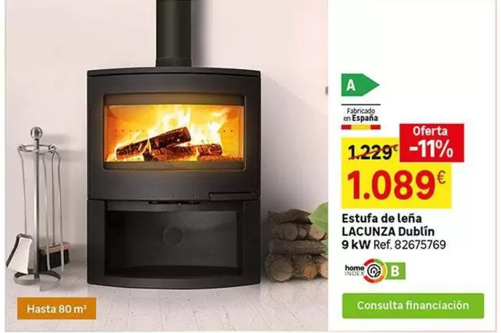 Oferta de Home - Estufa De Lena Lacunza por 1089€ en Leroy Merlin