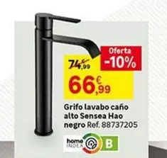 Oferta de Home - Grifo Lavabo Caño Alto Sensea Hao Negro por 66,99€ en Leroy Merlin