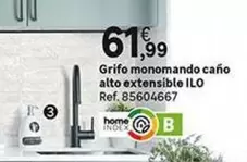 Oferta de Home - Grifo Monomando Caño Alto Extensible por 61,99€ en Leroy Merlin